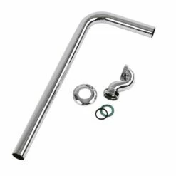 Milano Elizabeth - Traditional Shallow Seal Bath Trap And Outlet Pipe - Chrome