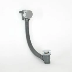 Milano Mirage - Modern Overflow Bath Filler And Waste - Chrome