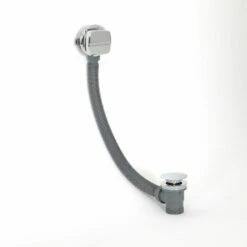 Milano Arvo - Modern Overflow Bath Filler And Waste - Chrome