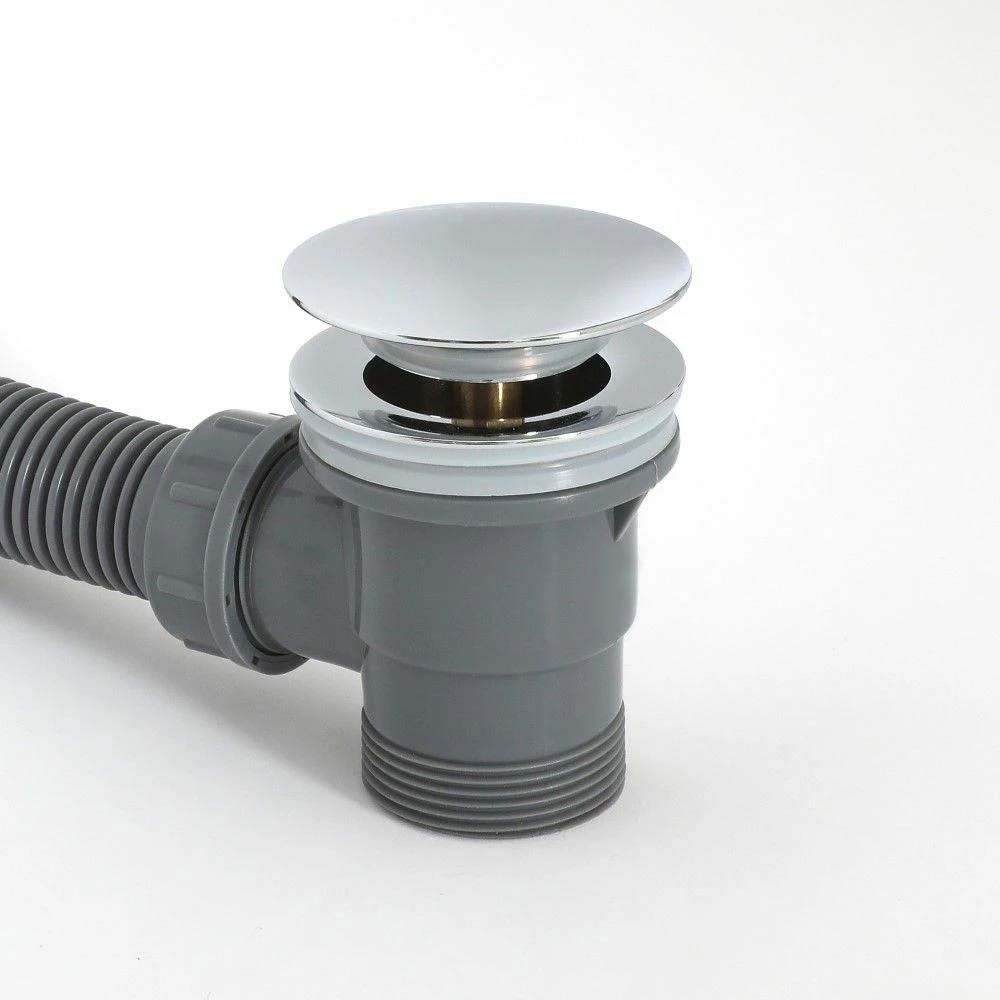 Milano Arvo - Modern Overflow Bath Filler And Waste - Chrome - Image 3