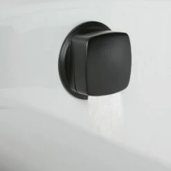 Milano Preto - Modern Overflow Bath Filler And Waste - Black