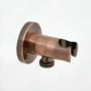 Milano Eris - Modern Round Outlet Elbow And Bracket For Hand Showers - Copper