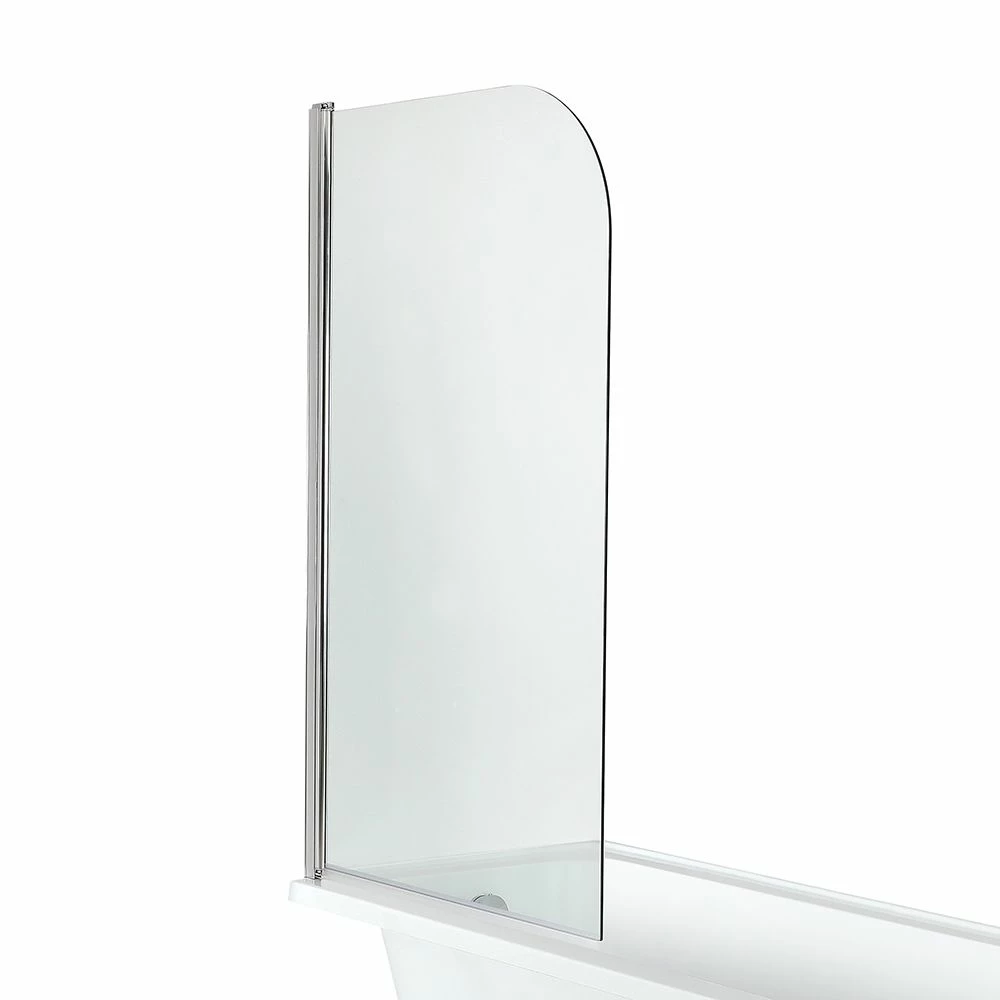 Milano Legend - White Traditional Freestanding Corner Shower Bath With Chrome Feet And Screen - 1685mm X 750mm - Left/Right Hand Options - Image 7