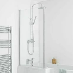 Milano - L Shaped Bath Shower Screen