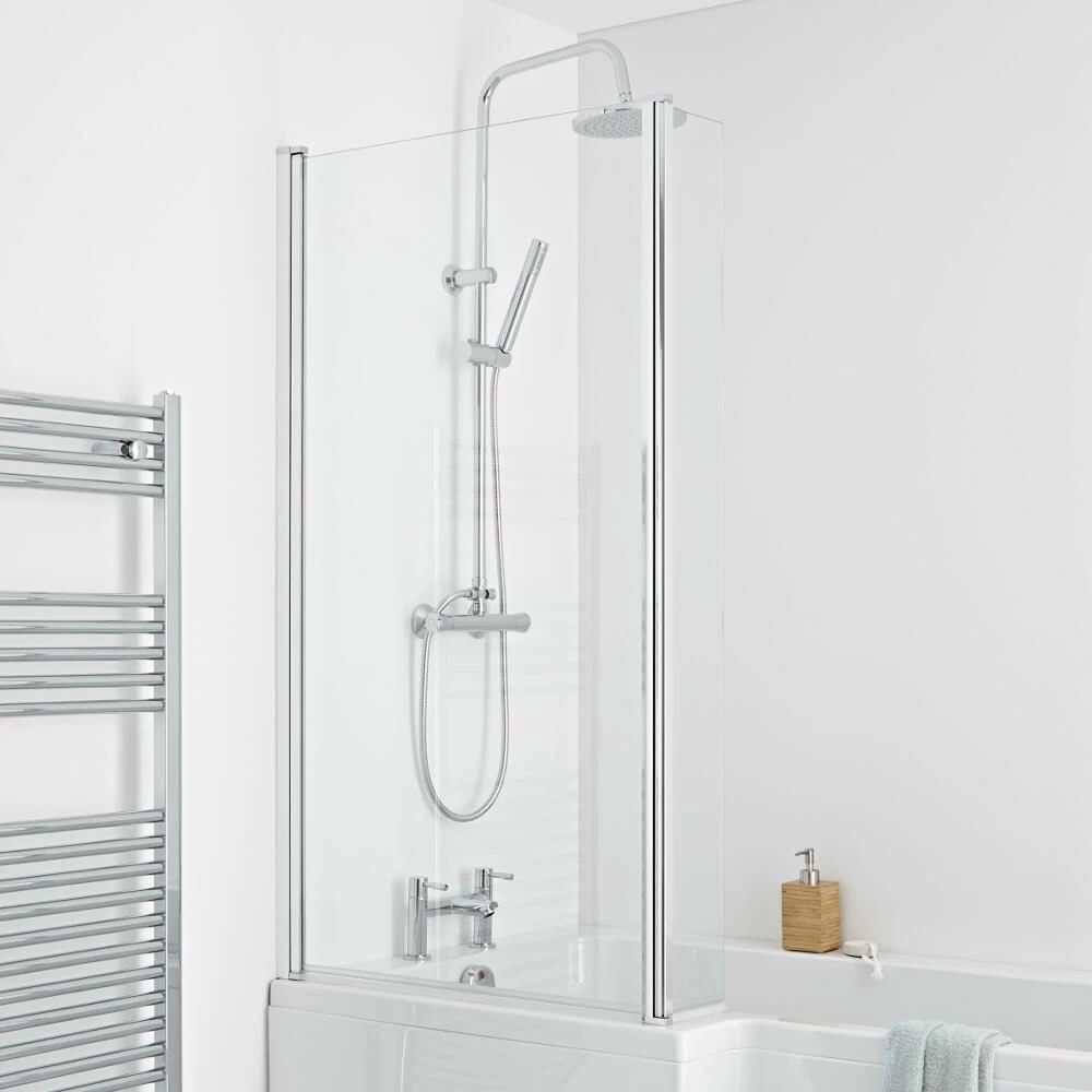 Milano - L Shaped Bath Shower Screen