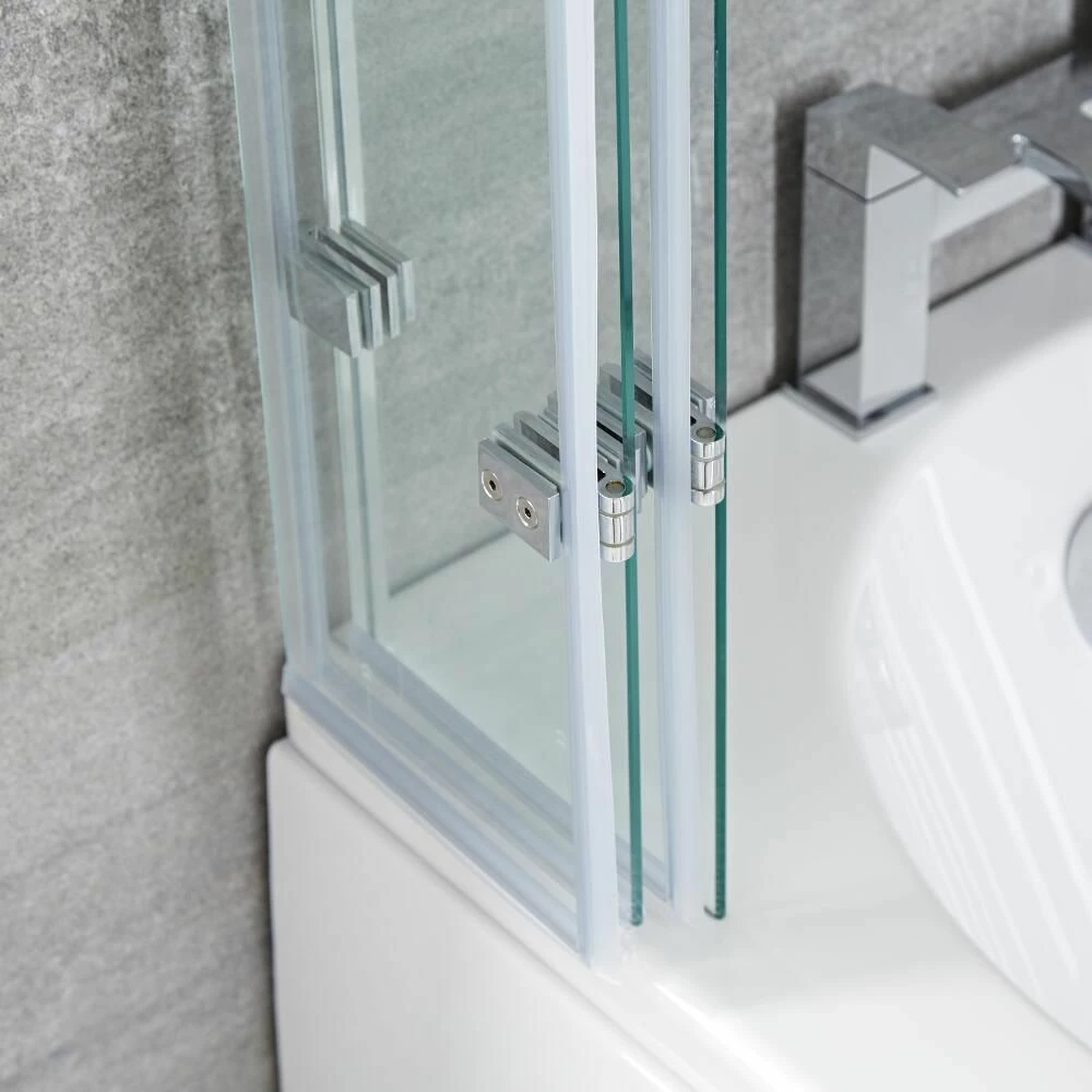 Milano Portland - Folding Shower Bath Screen - Image 4