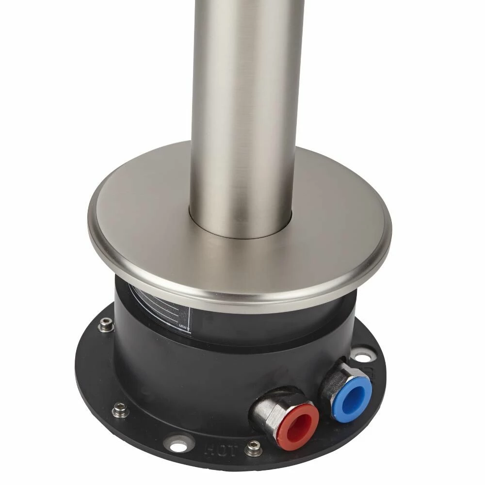 Milano Ashurst - Modern Freestanding Bath Shower Mixer Tap With Hand Shower - Brushed Nickel - Image 4