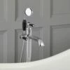 Milano Elizabeth - Traditional Freestanding Mono Bath Shower Mixer Tap With Hand Shower - Chrome And Black