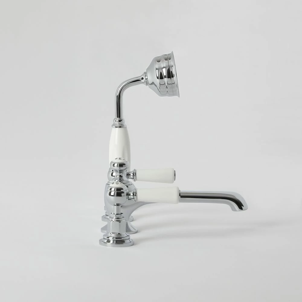 Milano Elizabeth - Traditional Lever 4 Tap-Hole Bath Shower Mixer Tap - Choice Of Finish - Image 4