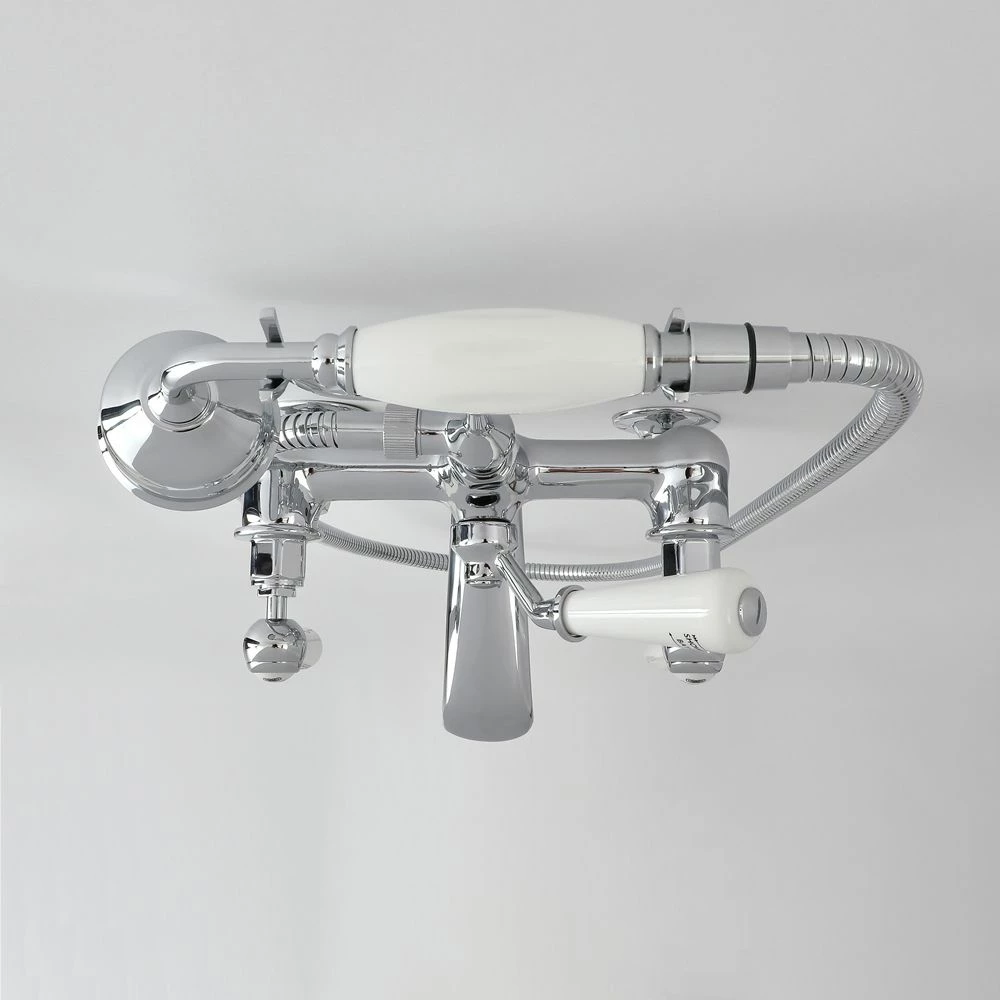 Milano Elizabeth - Traditional Wall Mounted Lever Bath Shower Mixer Tap - Choice Of Finish - Image 5