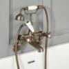 Milano Elizabeth - Traditional Wall Mounted Crosshead Bath Shower Mixer Tap - Oil Rubbed Bronze