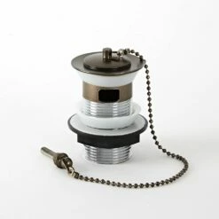 Milano Rosso - Traditional Slotted Basin Waste With Chain - Oil Rubbed Bronze