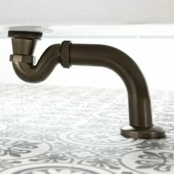 Milano - Traditional Shallow Seal Bath Trap And Outlet Pipe - Choice Of Finish