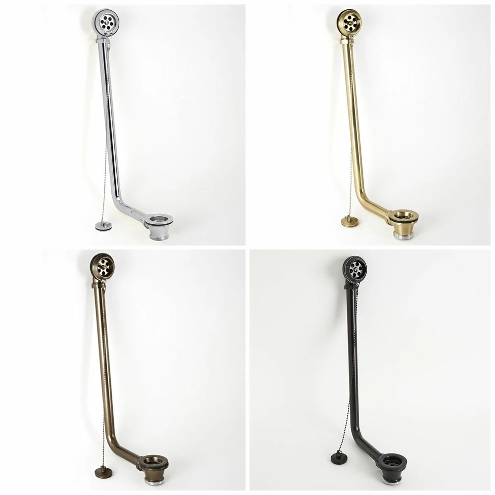 Milano - Traditional Exposed Bath Waste With Chain - Choice Of Finish