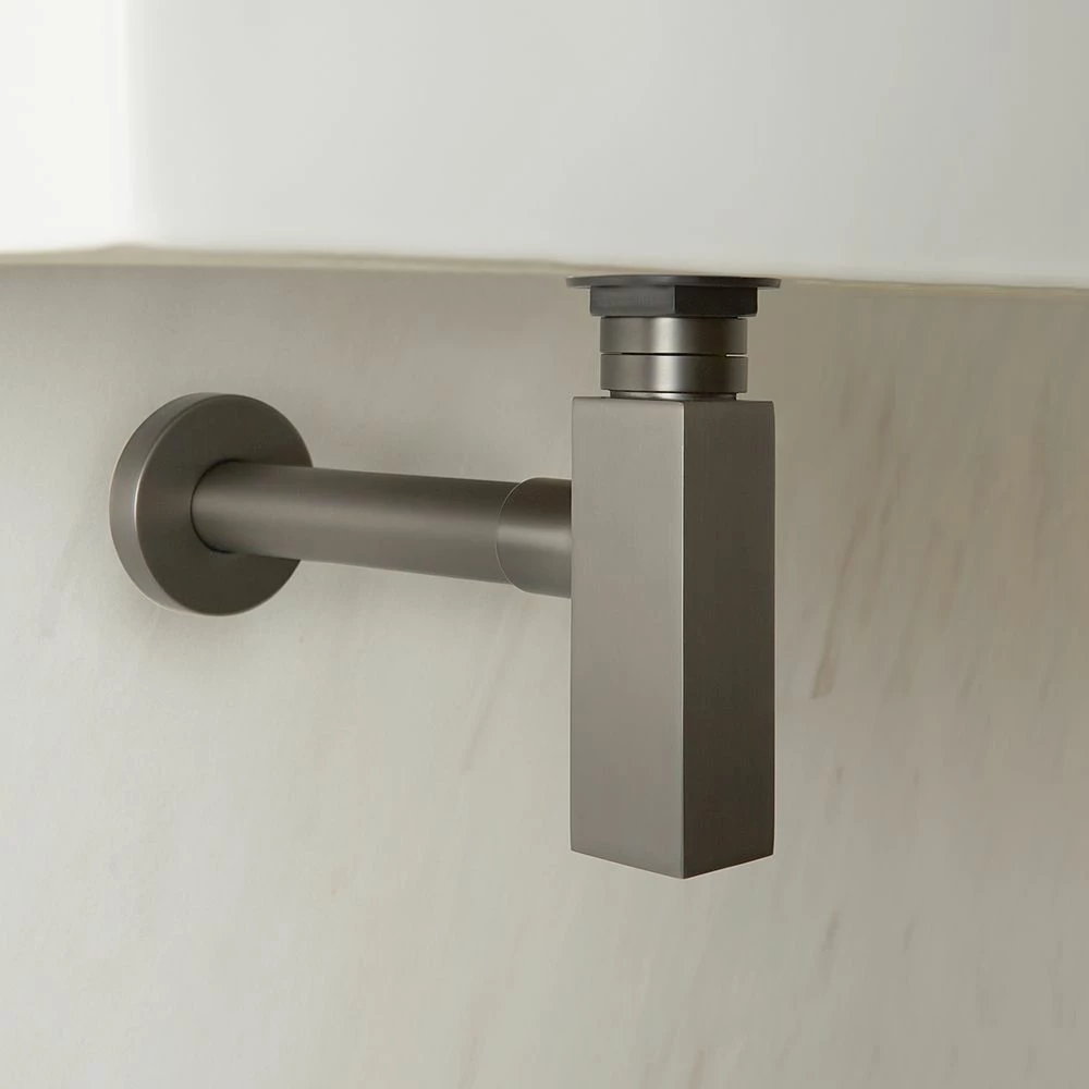 Milano Orno - Basin Bottle Trap - Gun Metal Grey