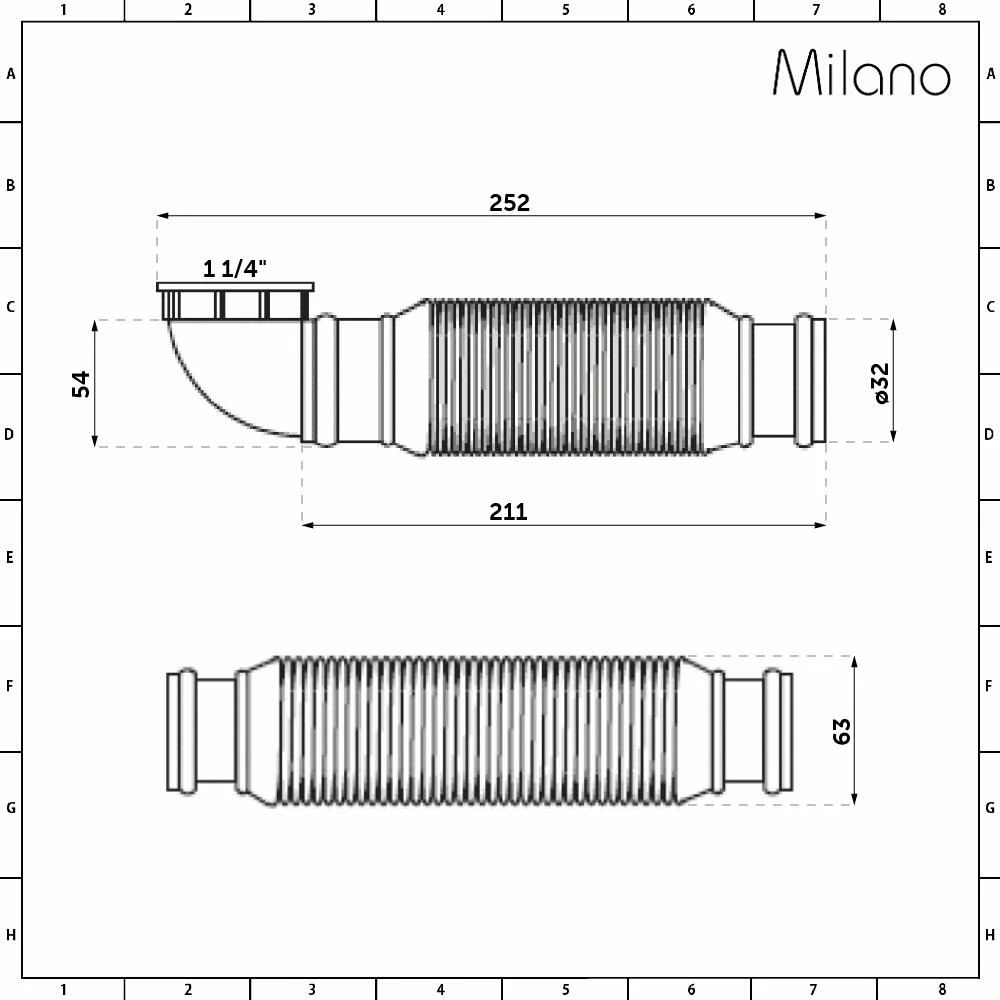 Milano Select - Flexible Bottle Trap For Furniture - Image 2