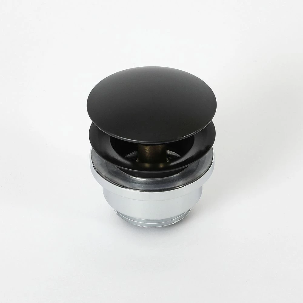 Milano - Universal Push Button Basin Waste - Black - Image 3