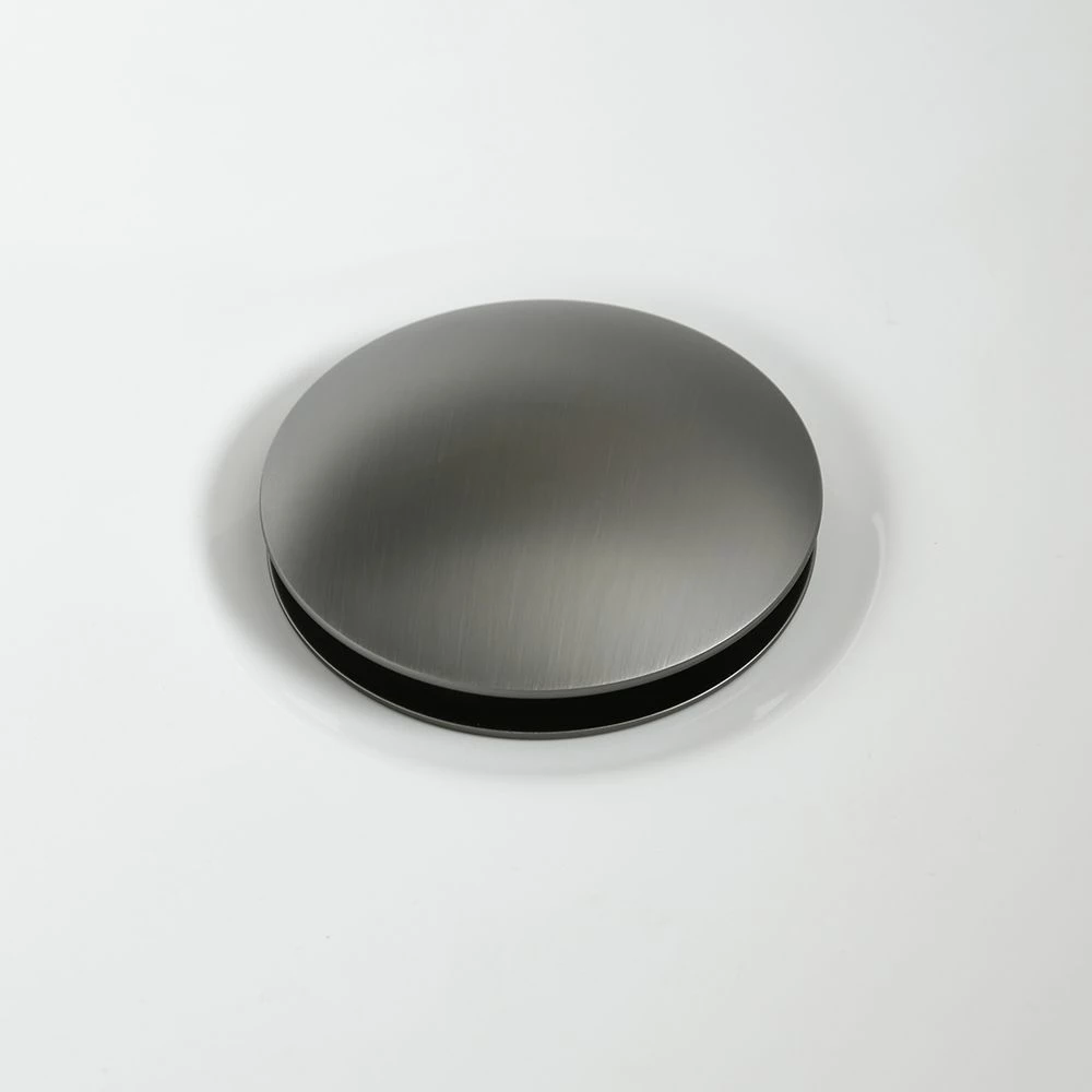 Milano - Universal Push Button Basin Waste - Gun Metal Grey - Image 2
