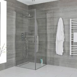 Milano Portland - Hinged Double Door Corner Wet Room Shower Enclosure - Choice Of Sizes
