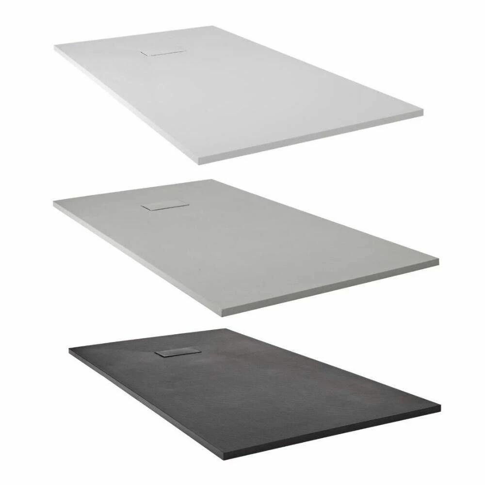 Milano Nero - Black Hinged Double Door Corner Shower Enclosure With Slate Tray - Choice Of Sizes - Image 6