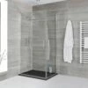 Milano Portland - Hinged Double Door Corner Shower Enclosure With Slate Tray - Choice Of Sizes