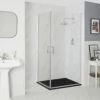 Milano Langley - Traditional Hinged Double Door Corner Shower Enclosure With Slate Tray - Choice Of Sizes