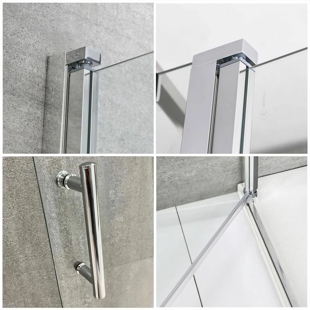 Milano Portland - Hinged Double Door Corner Wet Room Shower Enclosure - Choice Of Sizes - Image 4