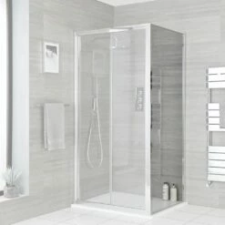 Milano Portland - Chrome Shower Side Panel - Choice Of Sizes