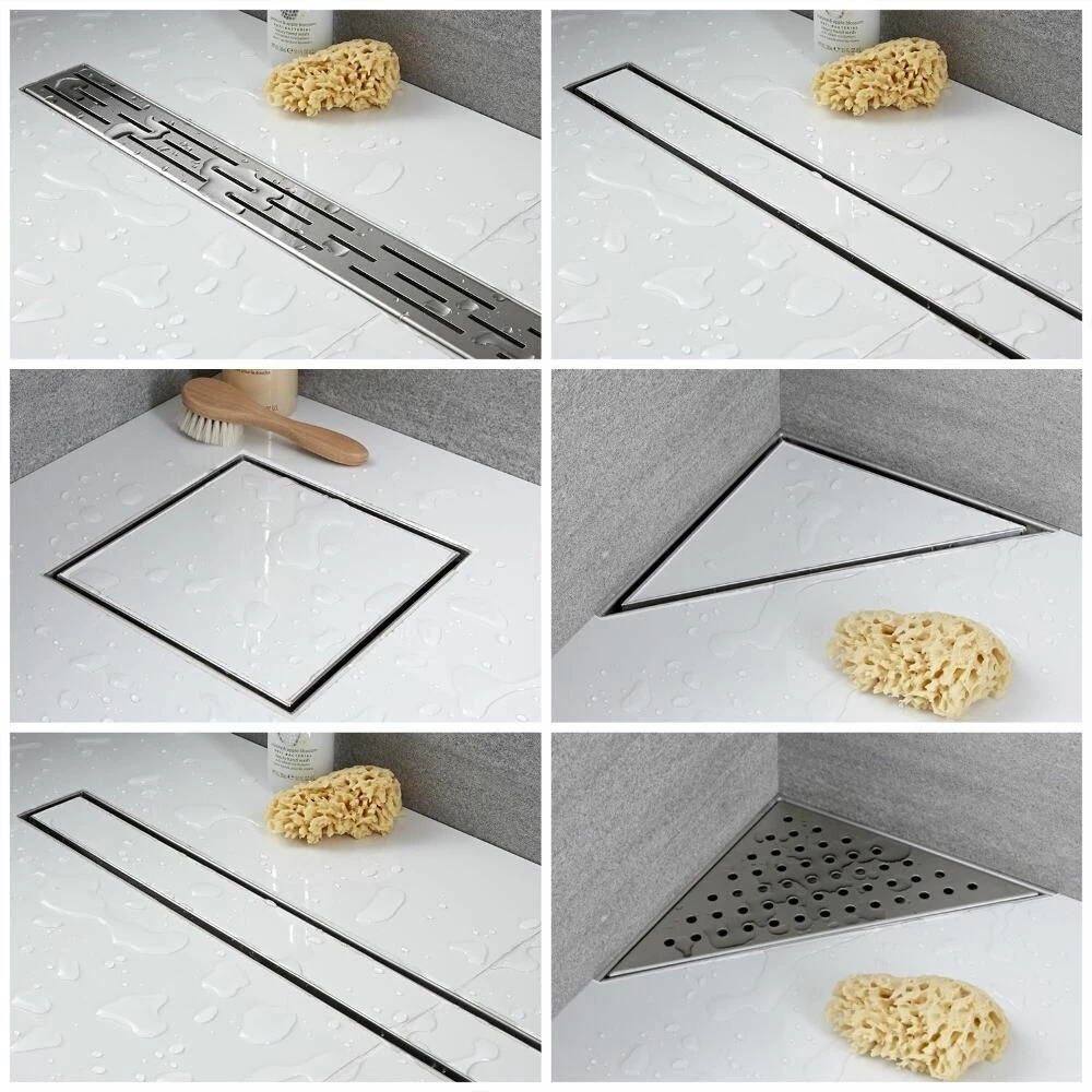 Milano Barq - Wet Room Shower Enclosure With Hinged Return Panel - Choice Of Glass And Drain - Image 3