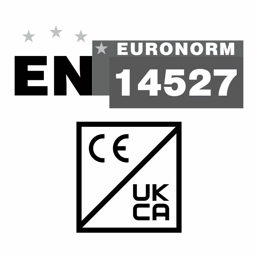 Milano Rasa - Light Grey Slate Effect Square Shower Tray - 800mm - Image 5