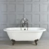 Milano Legend - Double-Ended Roll Top Freestanding Bath With Oil Rubbed Bronze Feet - 1780mm X 825mm