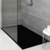 Milano Rasa - Anthracite Slate Effect Rectangular Shower Tray - 1600mm X 800mm