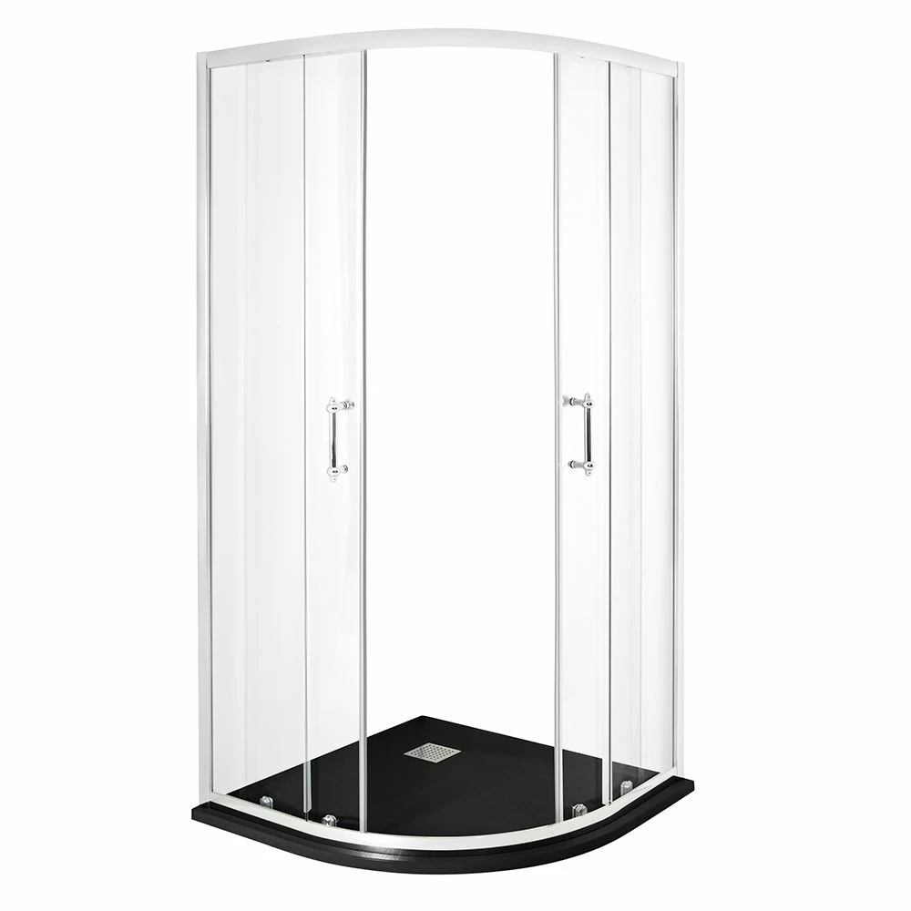 Milano Langley - 900mm Traditional Quadrant Shower Enclosure With Slate Tray - Choice Of Tray Finish - Image 5