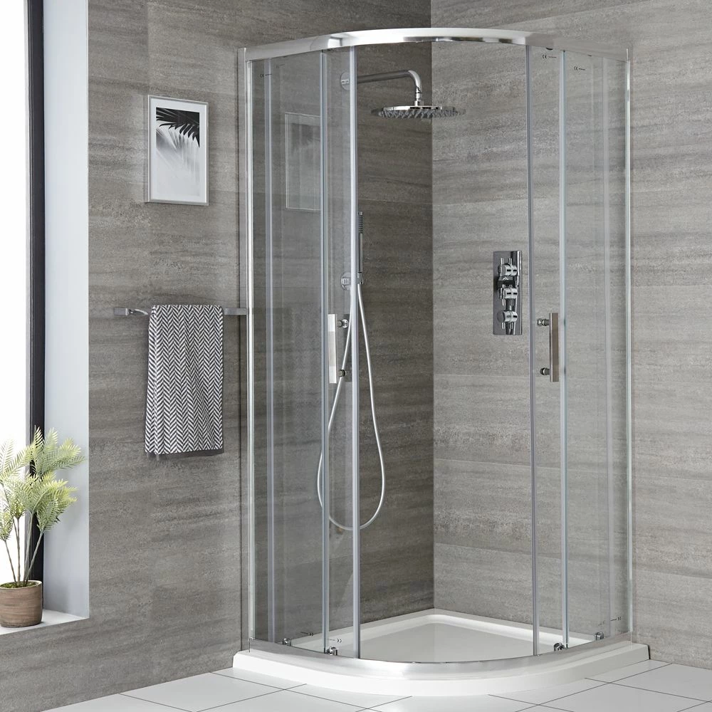 Milano Portland - Quadrant Shower Enclosure With Tray - Choice Of Sizes - Image 2