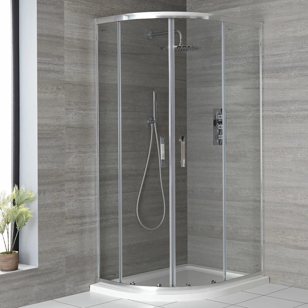 Milano Portland - Quadrant Shower Enclosure With Tray - Choice Of Sizes
