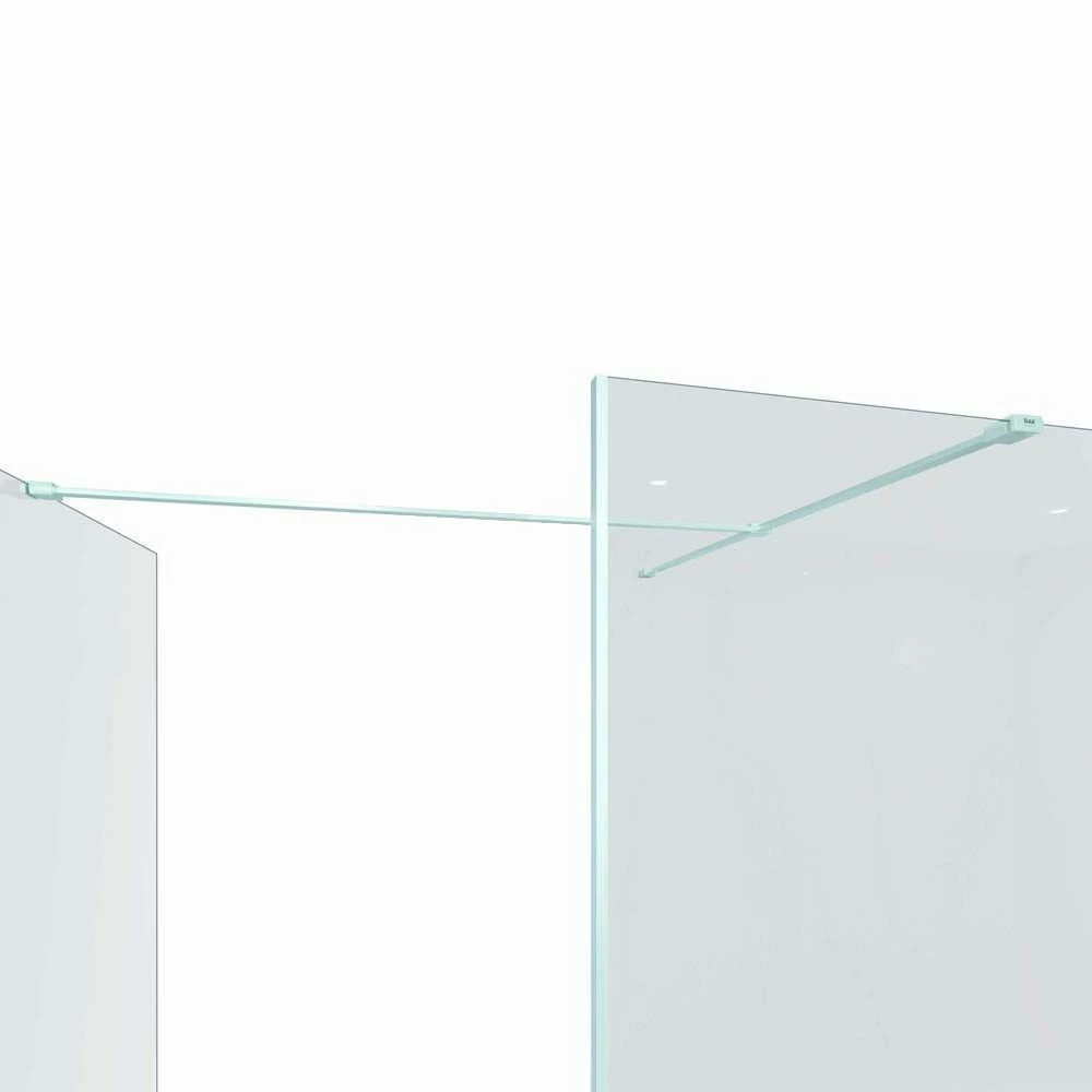 RAK Feeling - Chrome Corner Walk-In Shower Enclosure With Tray - Choice Of Tray Finish And Size - Image 4