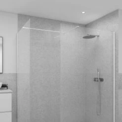 RAK Feeling - White Corner Walk-In Shower Enclosure With Tray - Choice Of Sizes