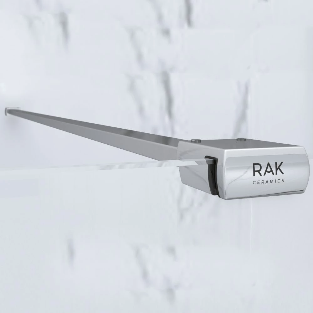 RAK Feeling - Chrome Corner Wet Room Shower Enclosure - Choice Of Glass Size - Image 2