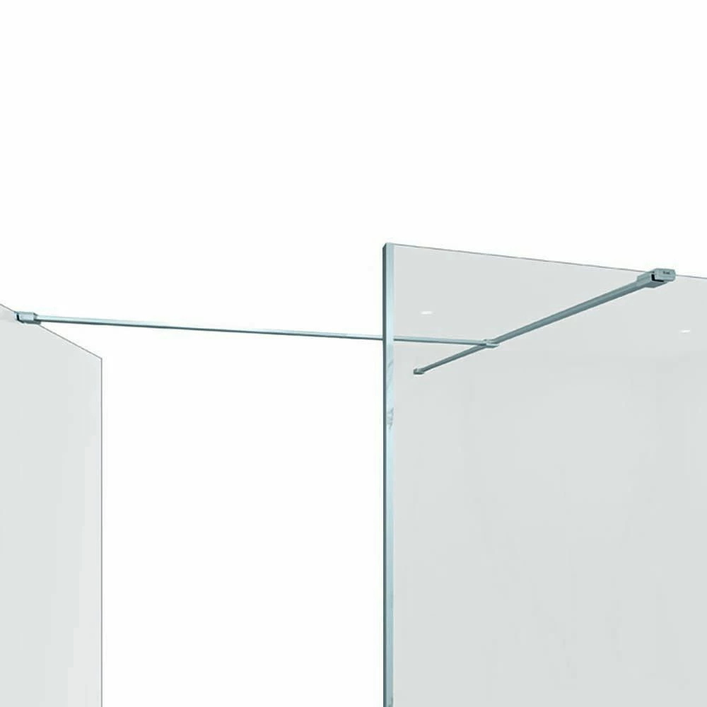 RAK Feeling - Chrome Corner Wet Room Shower Enclosure - Choice Of Glass Size - Image 4