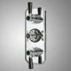 Milano Elizabeth - Traditional Concealed Thermostatic Triple Diverter Shower Valve - Chrome And Black