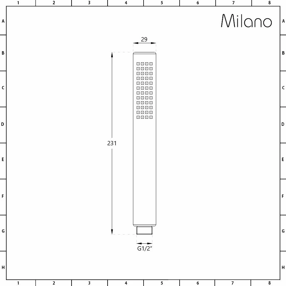 Milano Preto - ABS Hand Shower - Black - Image 5