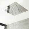 Milano Arvo - Modern 280mm Square Recessed Shower Head - Chrome