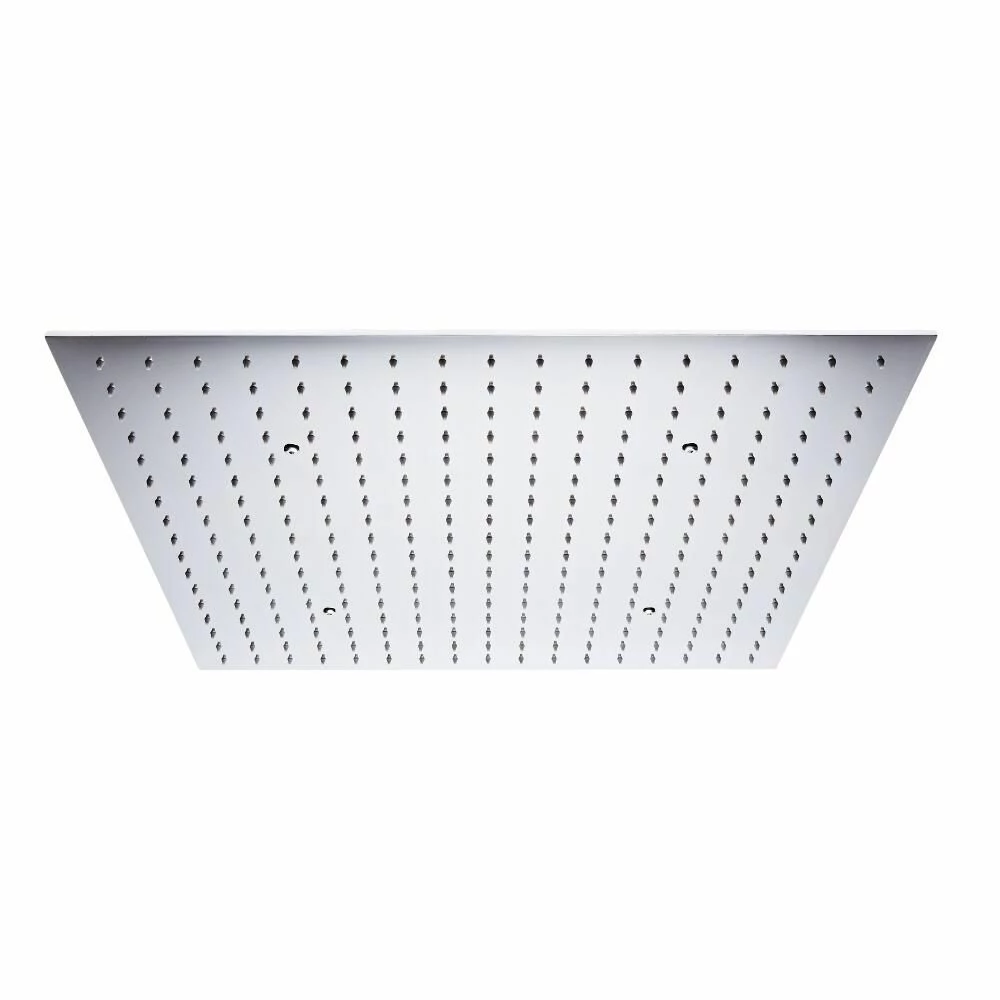 Milano Arvo - Modern 600mm Square Ceiling Head - Polished Chrome - Image 2