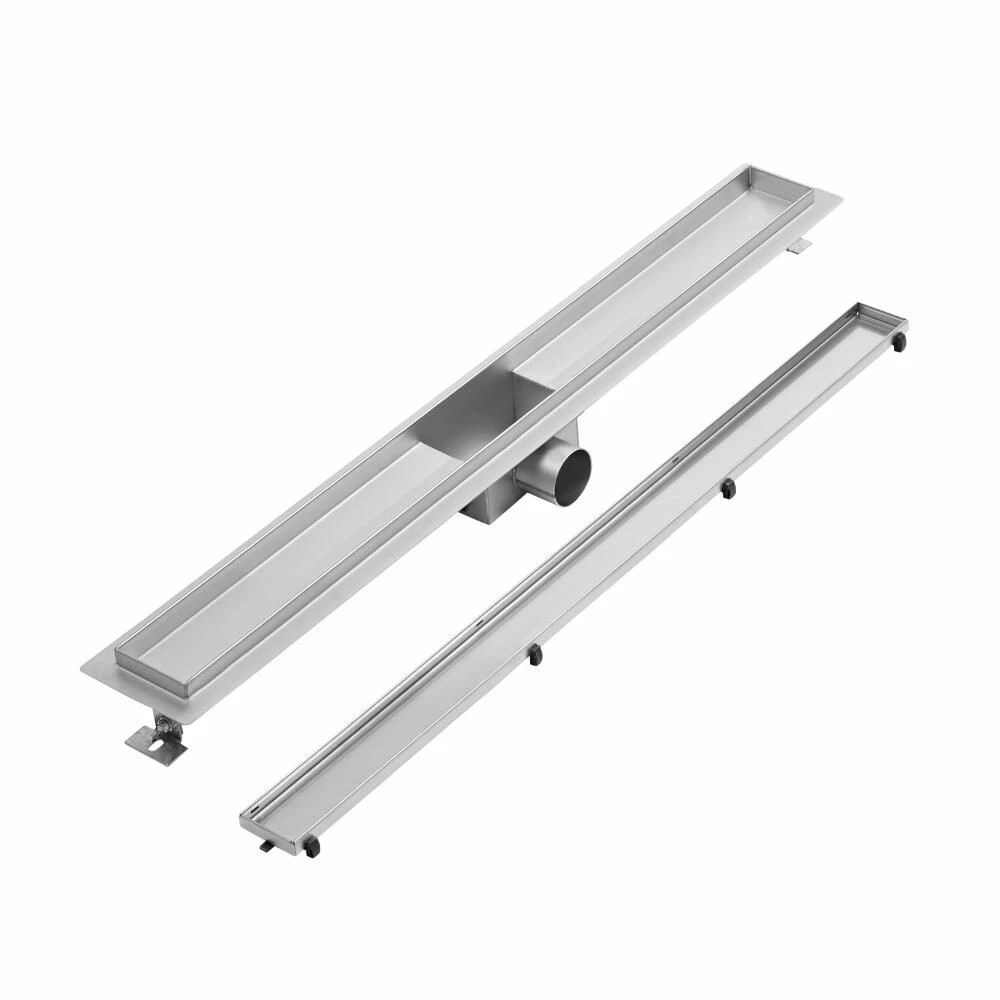 Milano - 400mm Tile Insert Linear Stainless Steel Shower Drain - Image 2