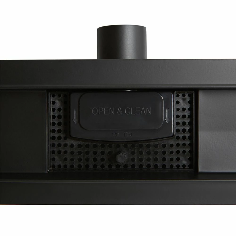 Milano - 600mm Linear Stainless Steel Shower Drain With Grate - Black - Image 5