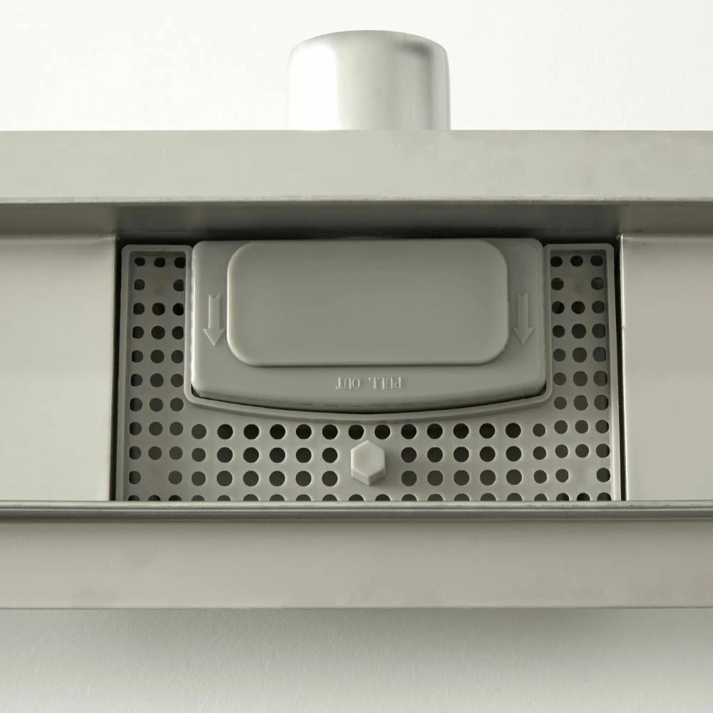 Milano - 800mm Linear Stainless Steel Shower Drain With Grate - Image 4