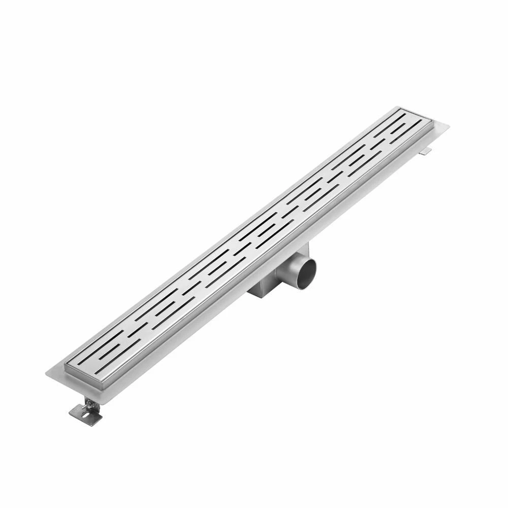 Milano - 800mm Linear Stainless Steel Shower Drain With Grate - Image 2