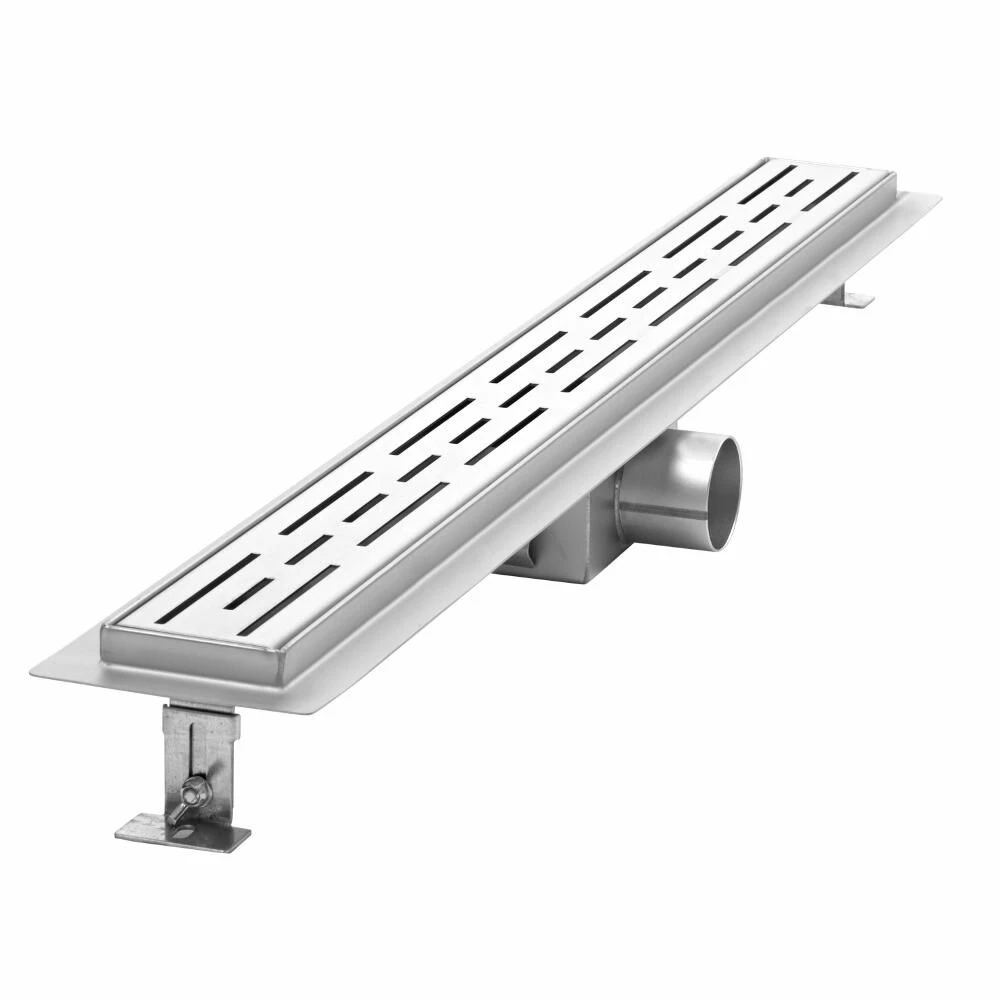 Milano - 800mm Linear Stainless Steel Shower Drain With Grate - Image 3