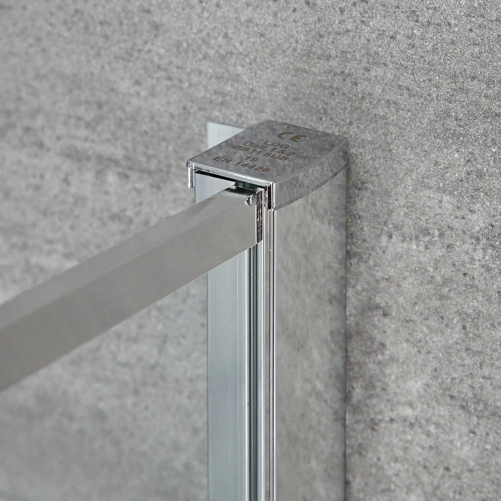 Milano Portland - Chrome Shower Side Panel - Choice Of Sizes - Image 4