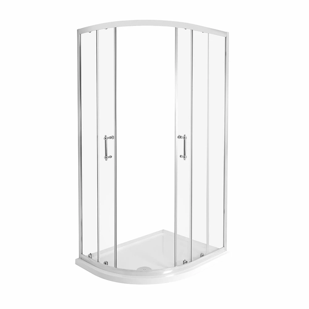 Milano Langley - Traditional Offset Quadrant Shower Enclosure - Choice Of Sizes - Image 4